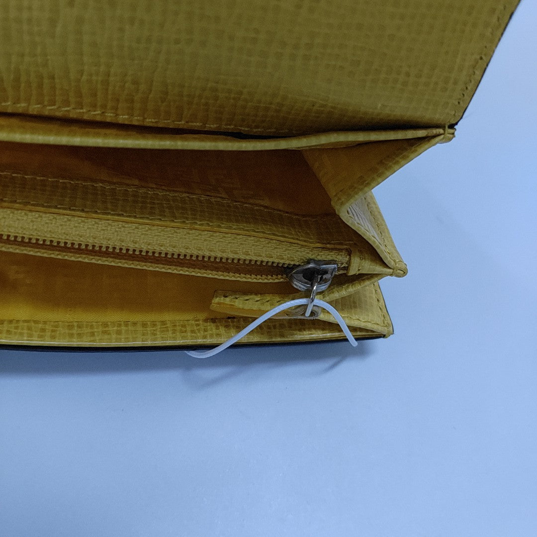 Coated Canvas Wallet Brown