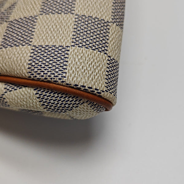 EVA Damier Azur Coated Canvas White