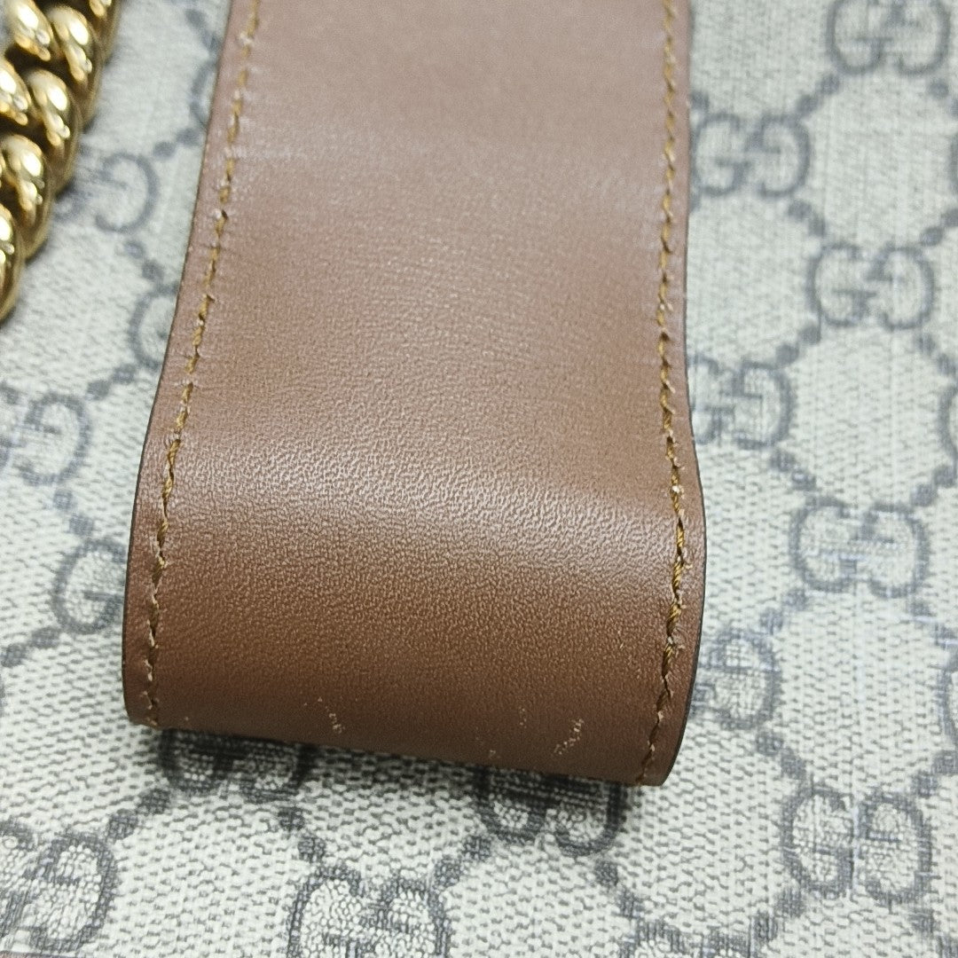 Padlock Small Monogram Coated Canvas Beige
