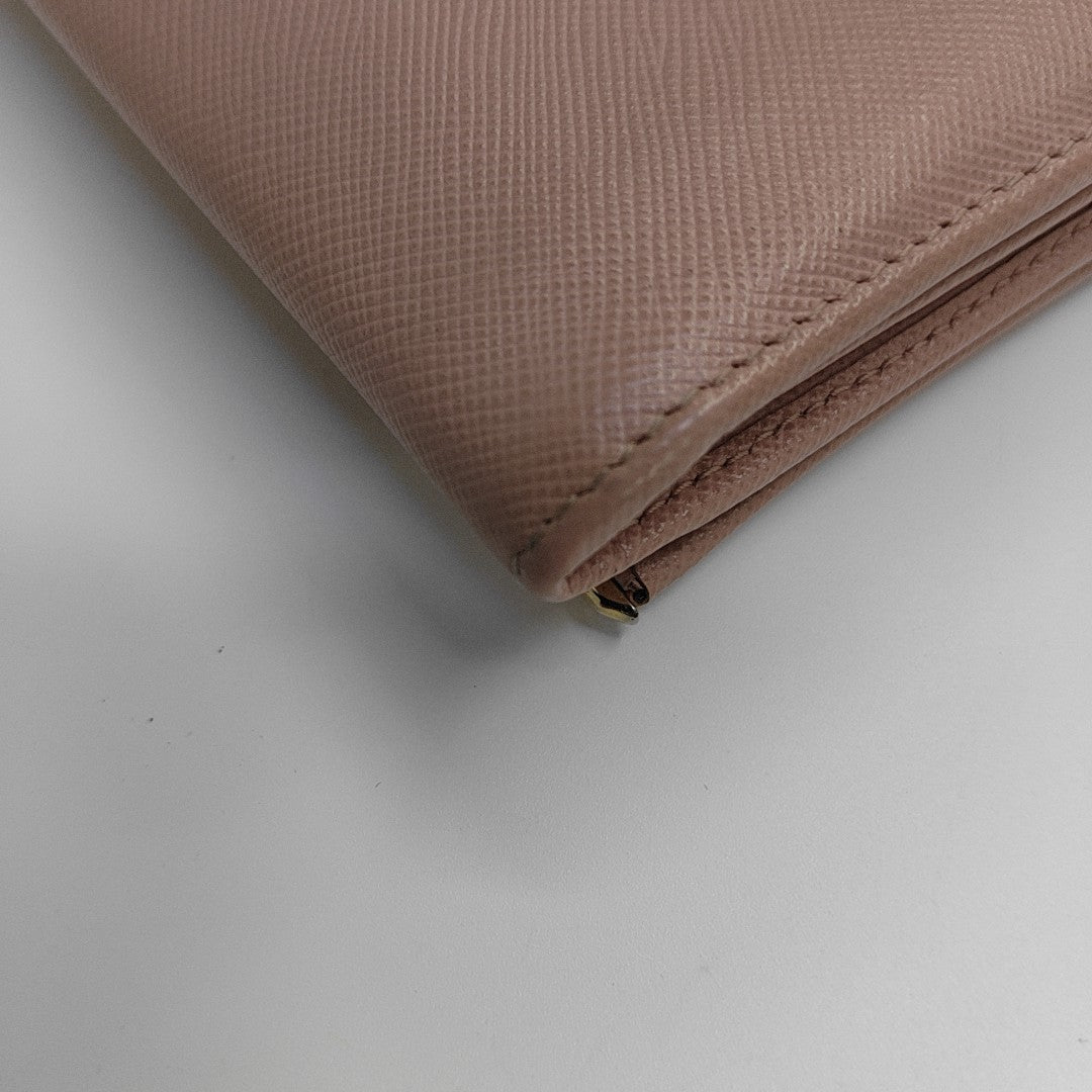 Fold Wallet Calfskin Pink