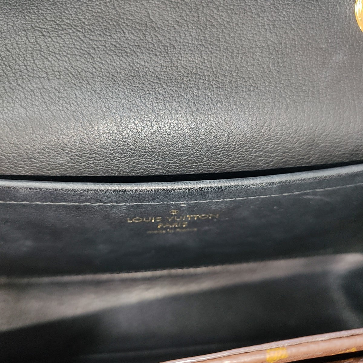 MARCEAU Monogram Coated Canvas Brown