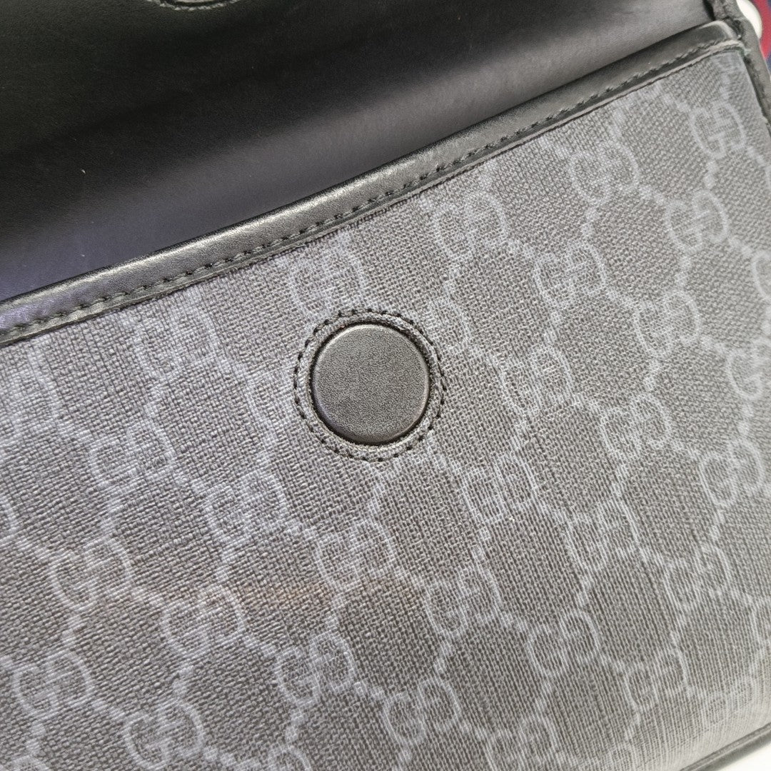 Neo Vintage Monogram Coated Canvas Black