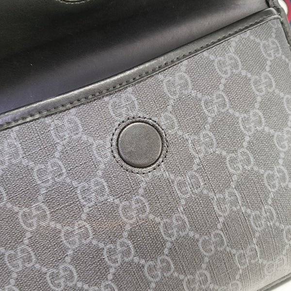 Neo Vintage Monogram Coated Canvas Black