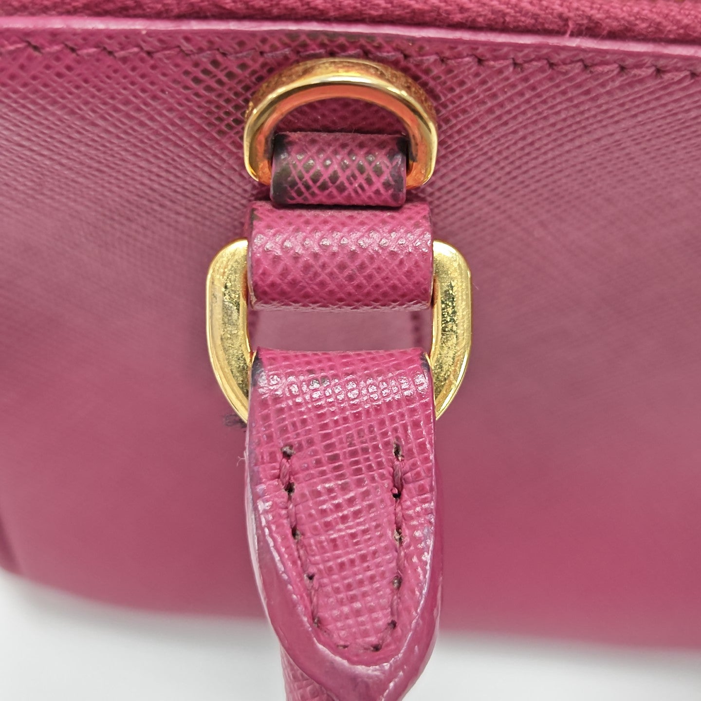 Galleria Super Mini Saffiano Calfskin Red