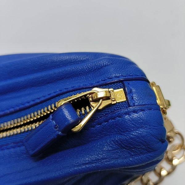 Bracelet Pouch Mini Lambskin Blue