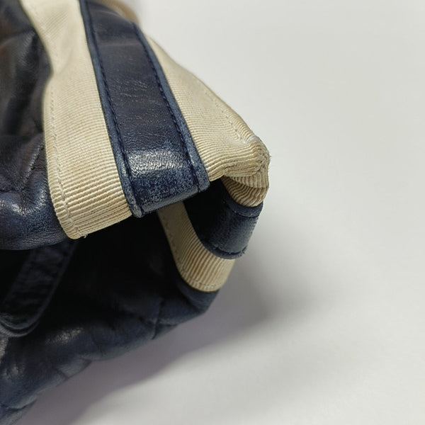 Quilted Lambskin Tote Bag Blue