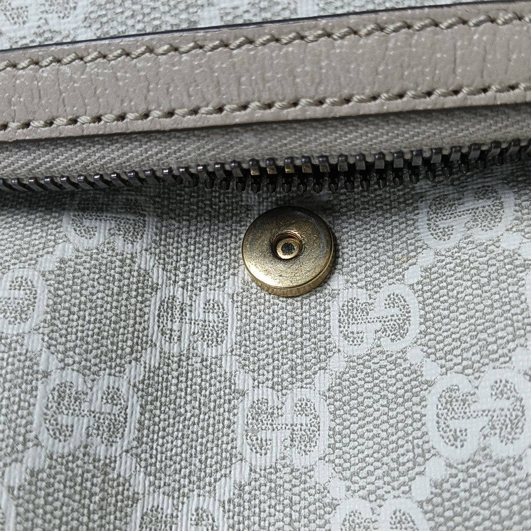 Monogram Coated Canvas Backpack Beige