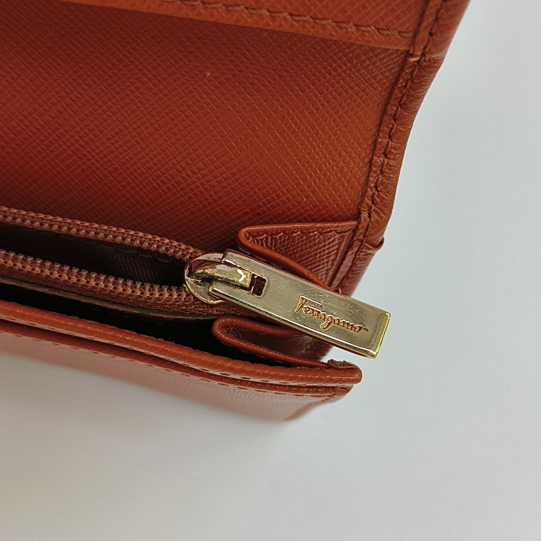 Vara Calfskin Orange Wallet