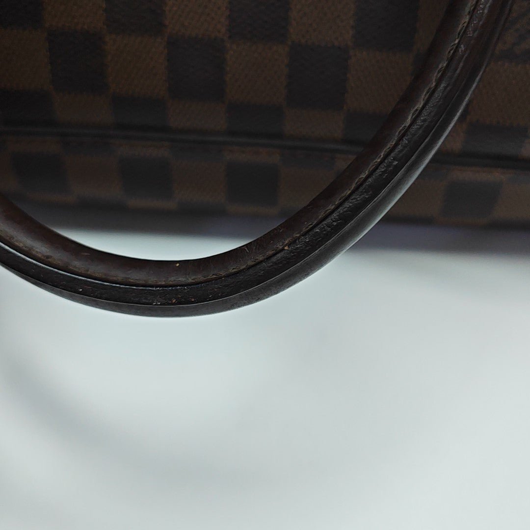 DUOMO Damier Ebene Coated Canvas Brown