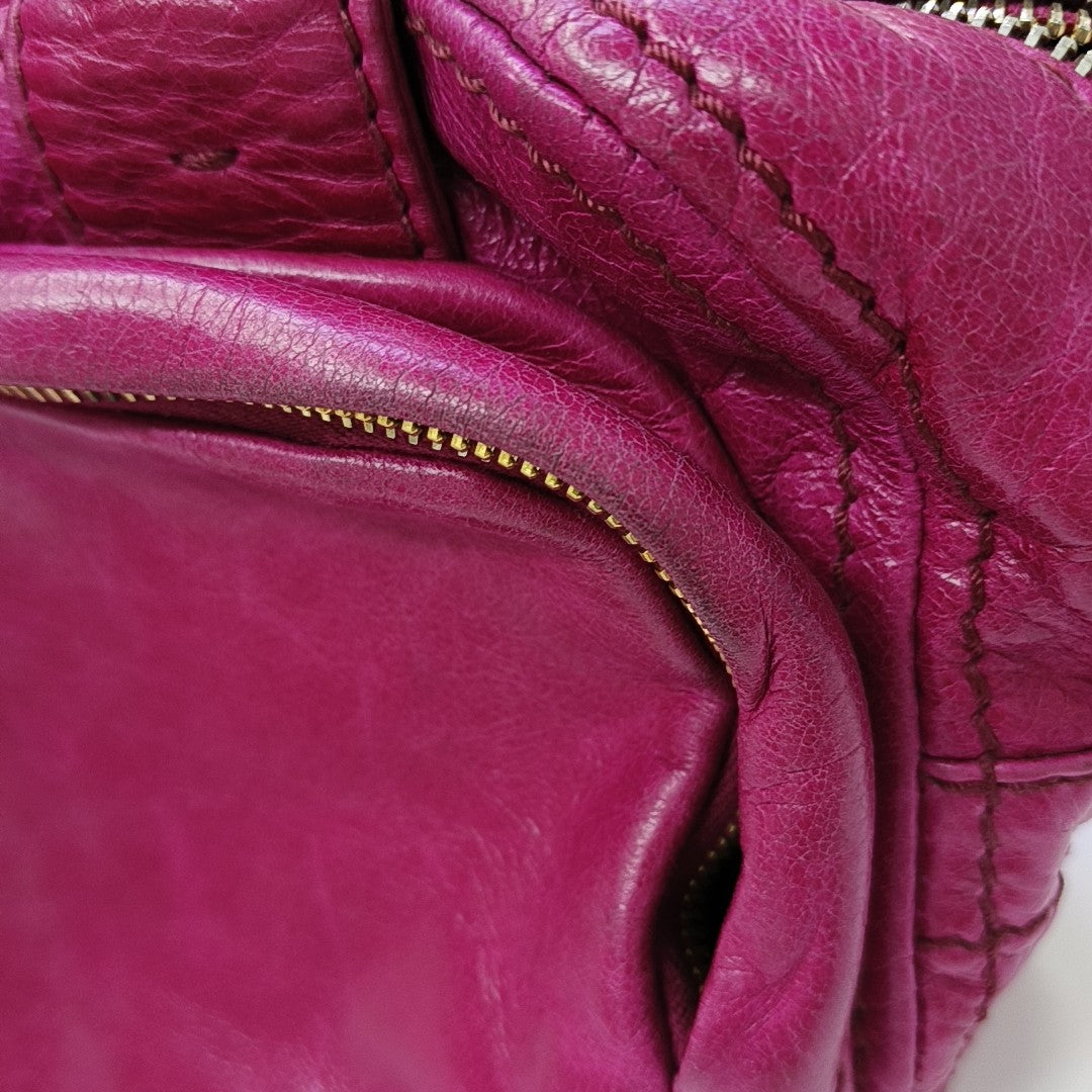 Calfskin Shoulder Bag Pink