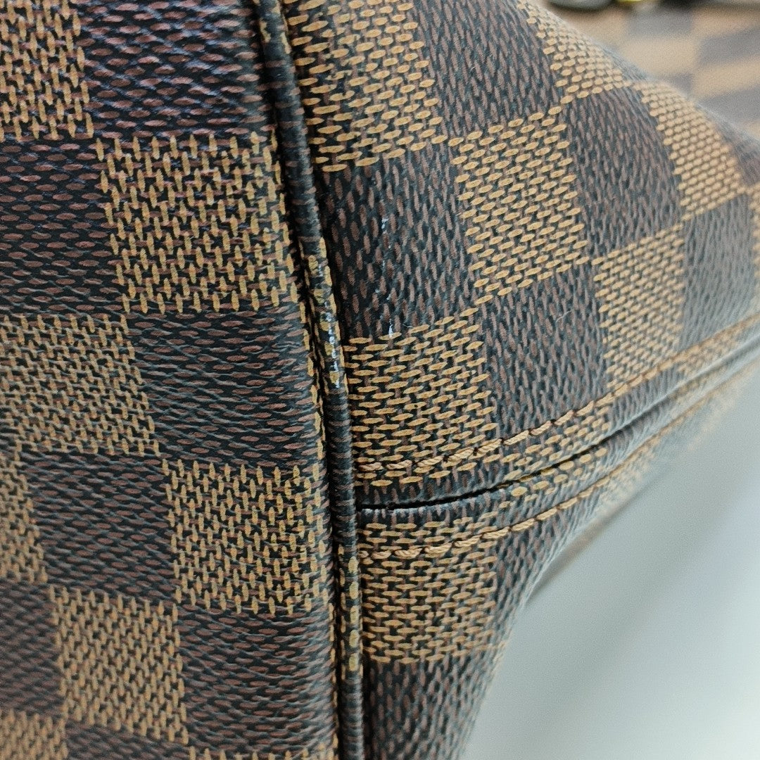 NEVERFULL MM Damier Ebene Coated Canvas Brown