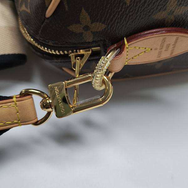 SPEEDY 20 Monogram Coated Canvas Brown