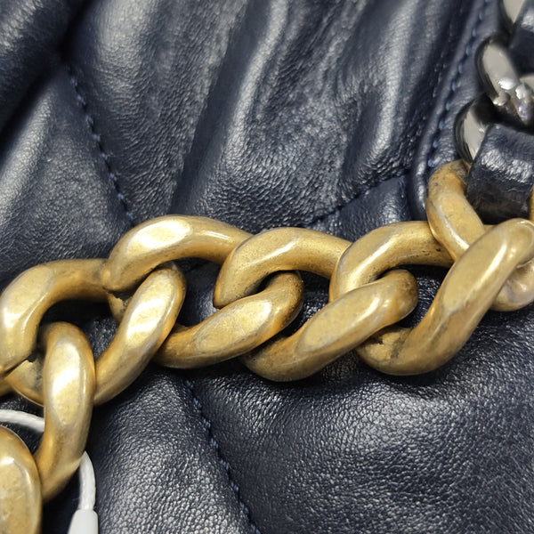 CHANEL 19 Small Quilted Lambskin Blue