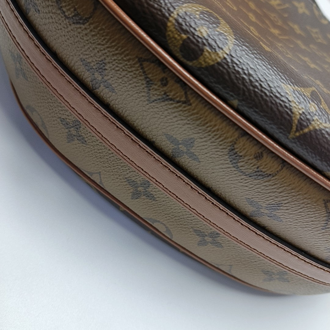 LOOP HOBO Monogram Coated Canvas Brown