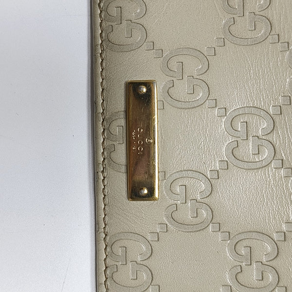 Monogram Calfskin Top Handle Bag Beige
