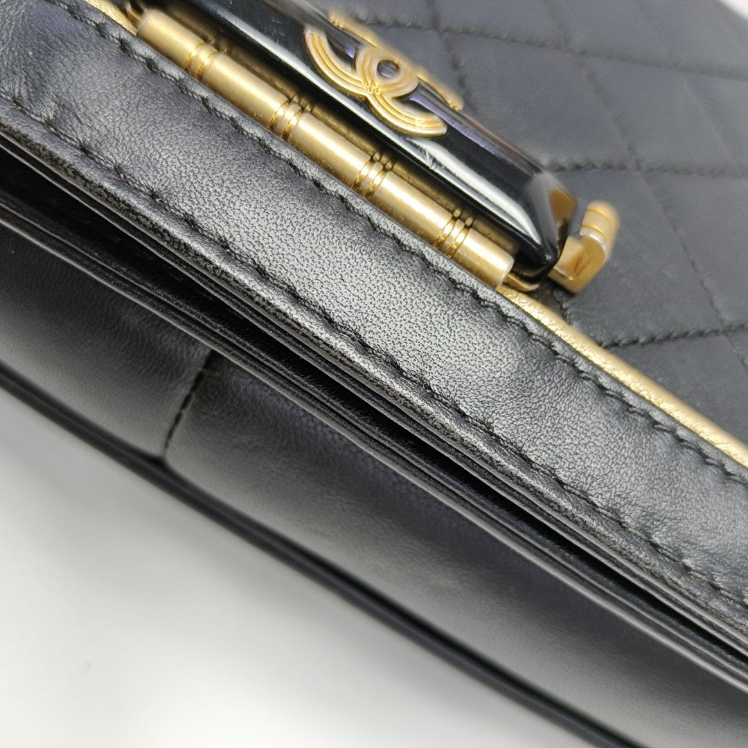 Quilted Lambskin Black