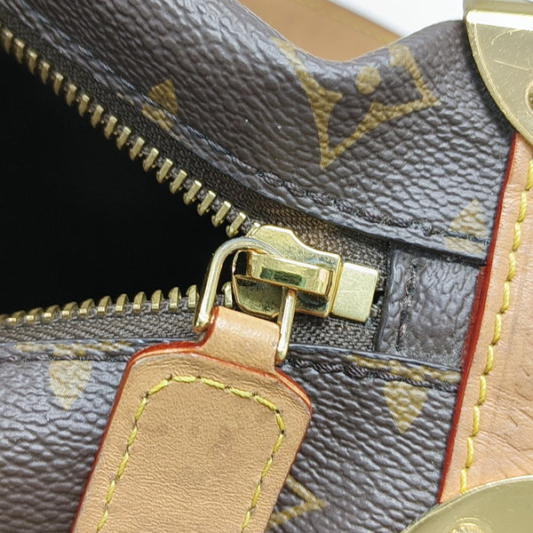 SIDE TRUNK MM Monogram Coated Canvas Brown