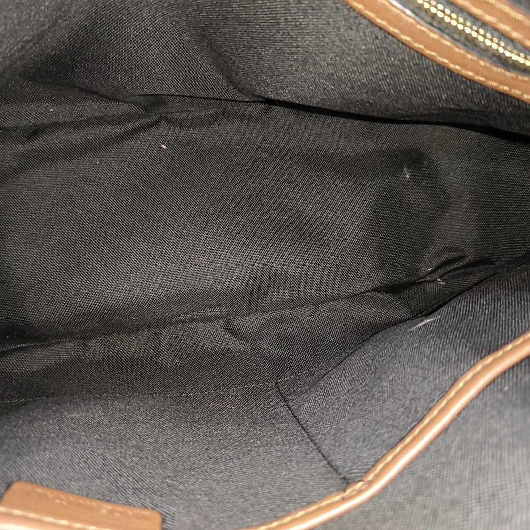 Calfskin Shoulder Bag Brown
