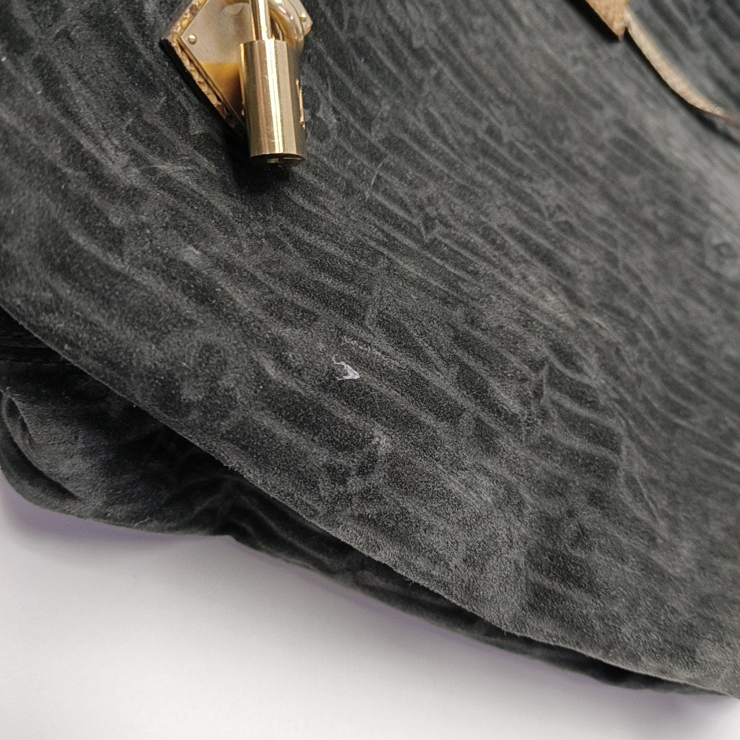 WHISPER GM Monogram Suede Black