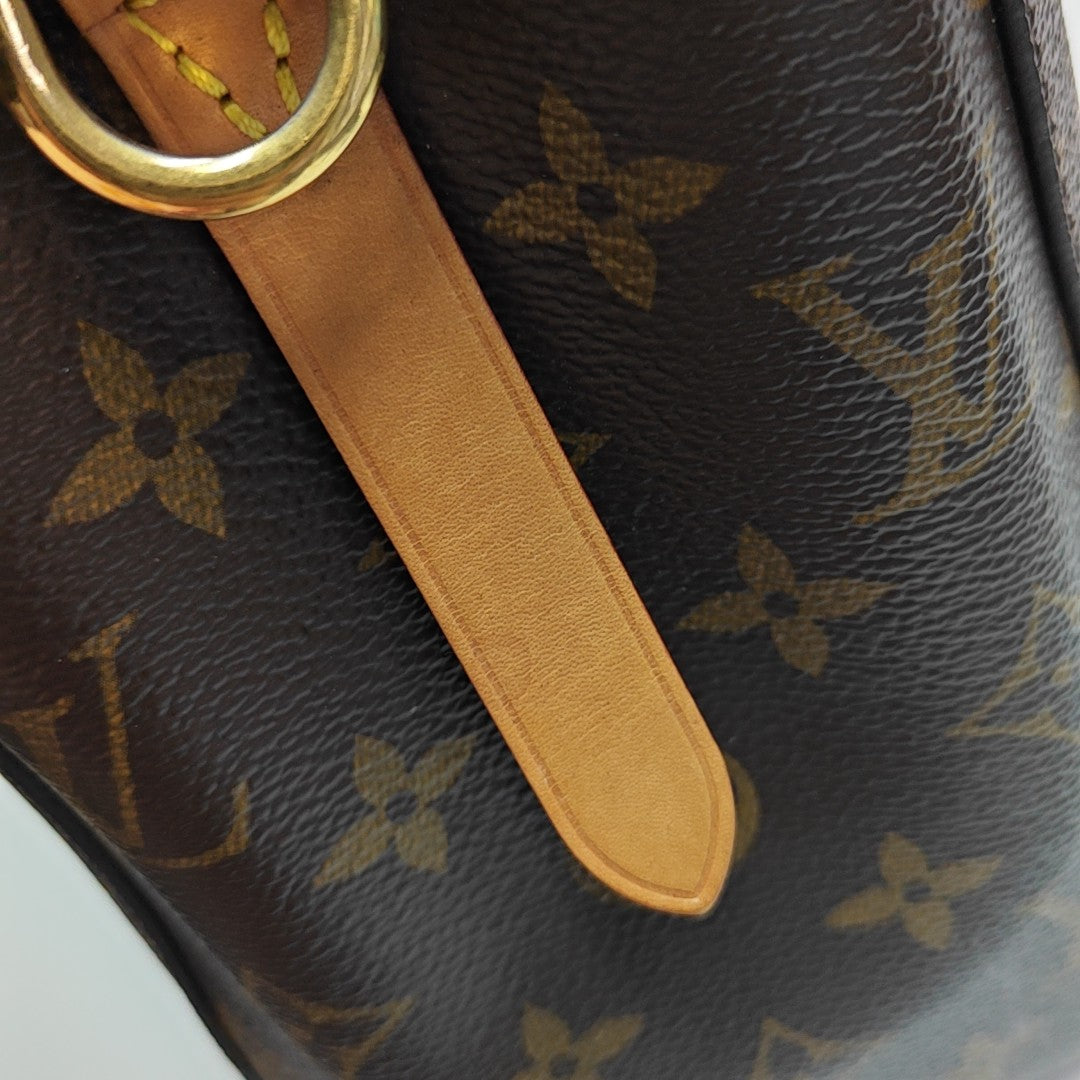 MONTAIGNE Monogram Coated Canvas Brown