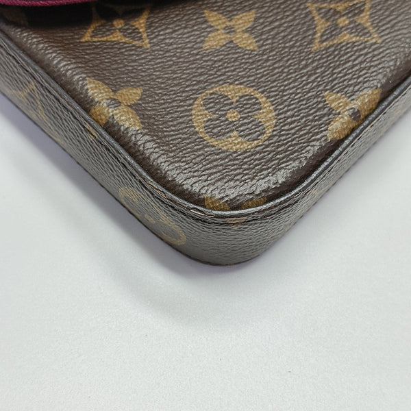 FÉLICIE Monogram Coated Canvas Brown