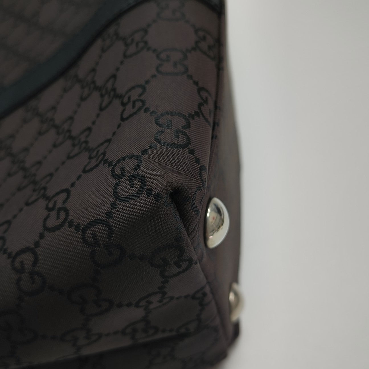 Monogram Canvas Tote Bag Brown