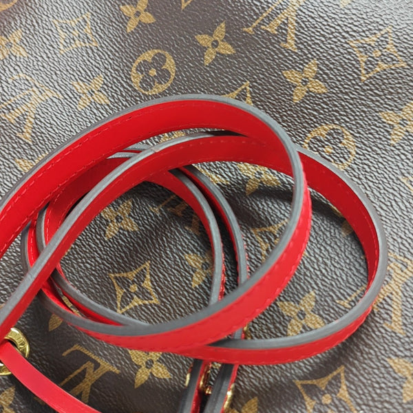 NÉONOÉ MM Monogram Coated Canvas Brown