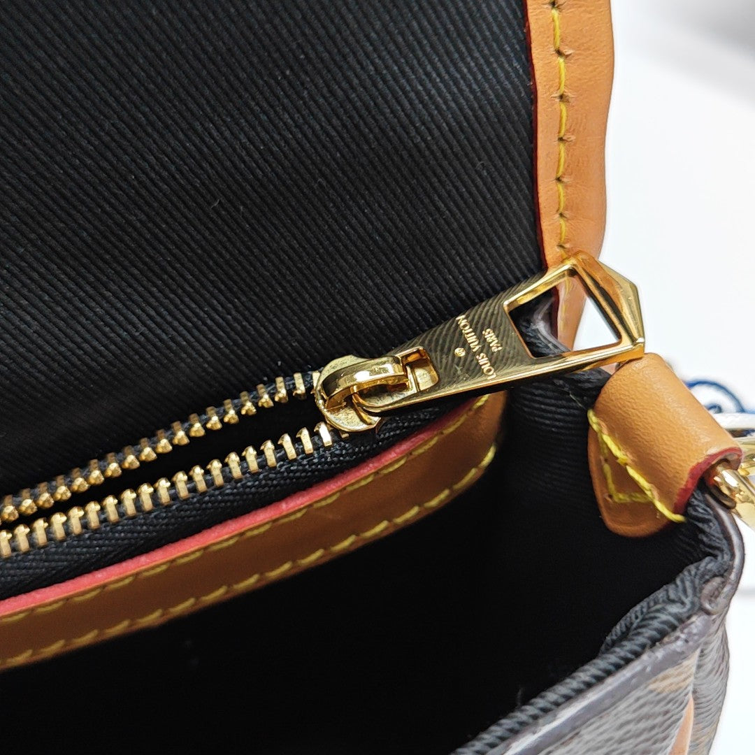 DIANE Monogram Coated Canvas Brown