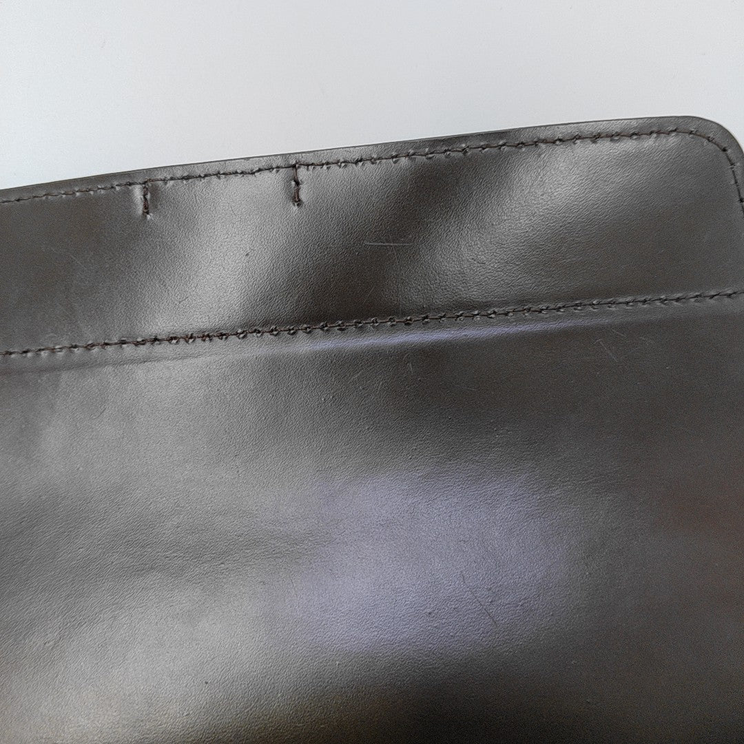 SARRIA SEAU Damier Ebene Coated Canvas Brown