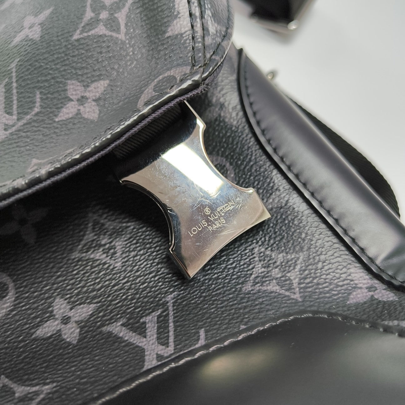 VOYAGER PM Monogram Coated Canvas Black