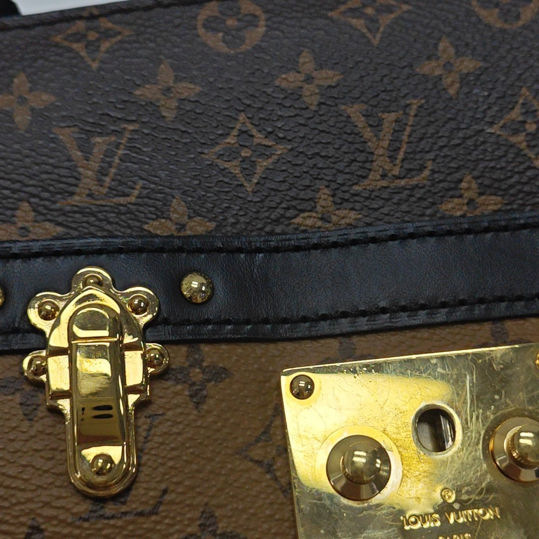 TRUNK Monogram Coated Canvas Brown