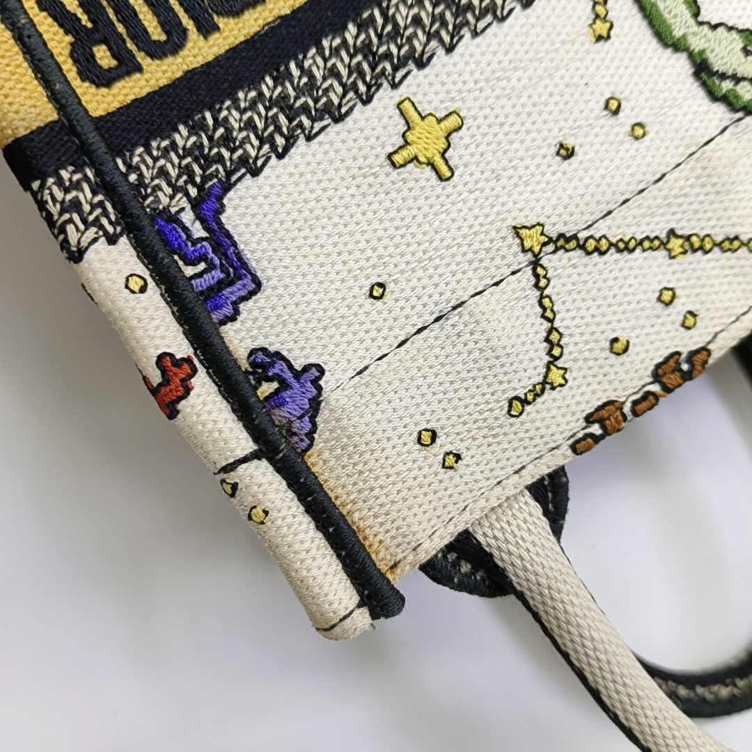 Book Tote Mini Canvas White