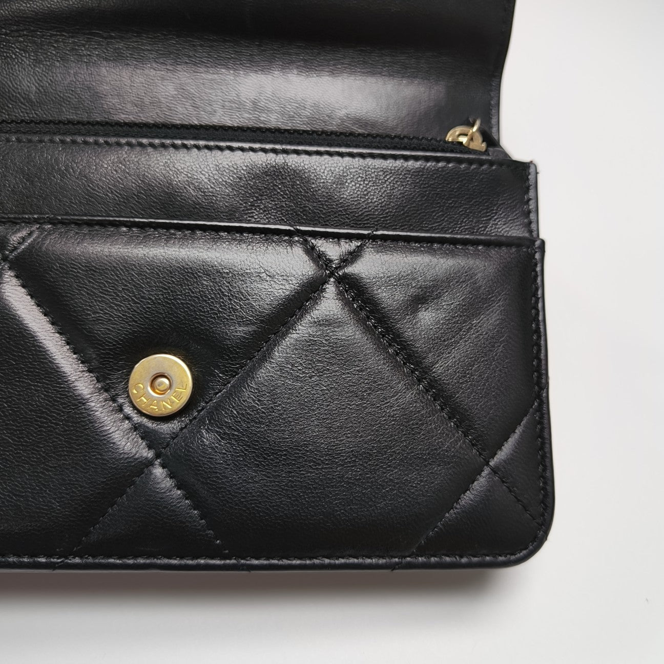 CHANEL 19 WOC Quilted Lambskin Black