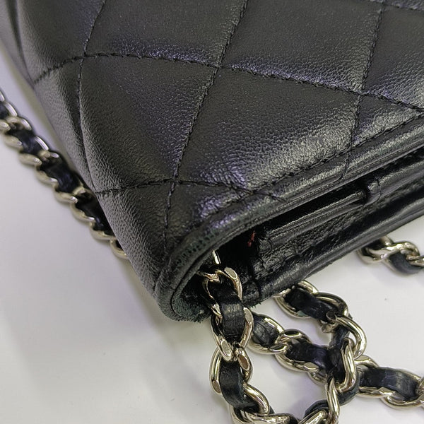 WOC Quilted Lambskin Black