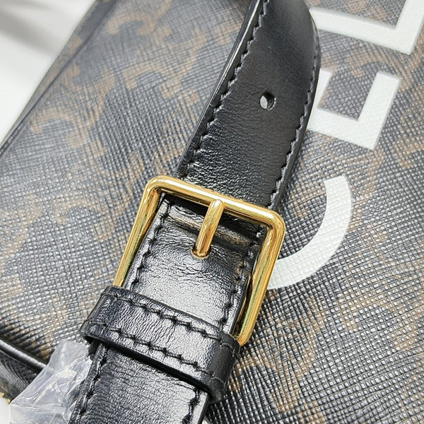 TRIOMPHE Medium Coated Canvas Black