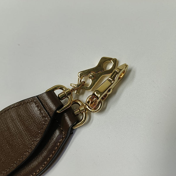 Authenticated pre-owned  Horsebit 1955 Monogram Coated Canvas Beige - Shoulder Bag at Looply