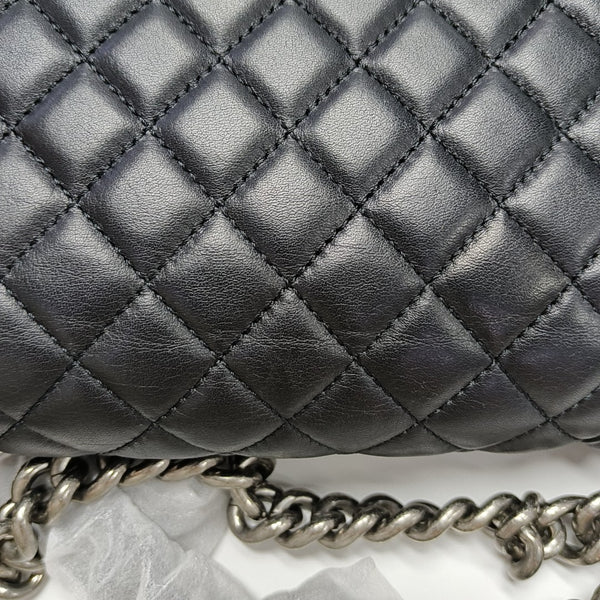 BOY CHANEL Small Quilted Calfskin Black