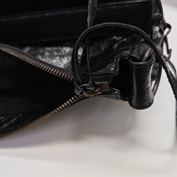 Lambskin Shoulder Bag Black