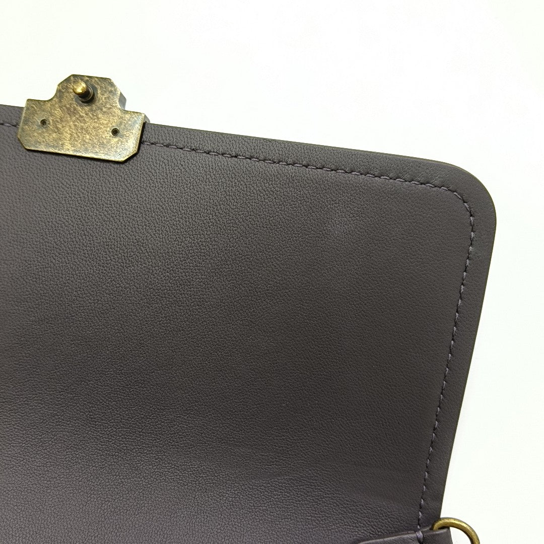 Lambskin Shoulder Bag Purple