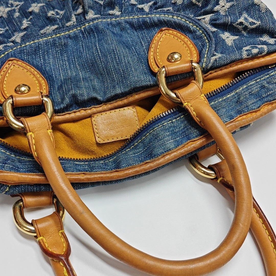 NEO CABBY GM Monogram Denim Blue