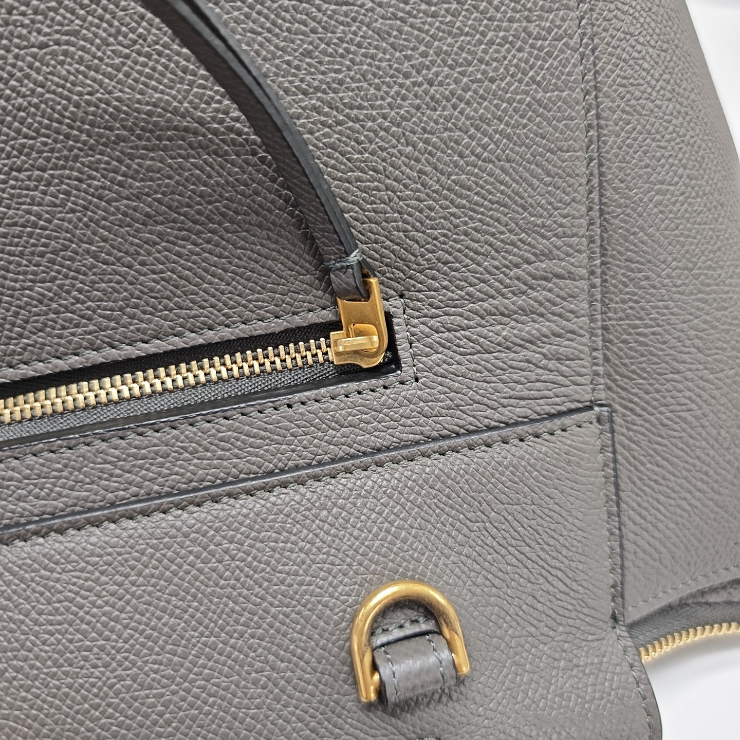 BELT Mini Calfskin Gray