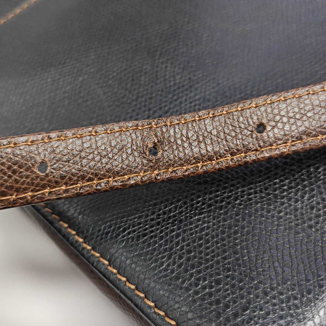 Calfskin Shoulder Bag Black