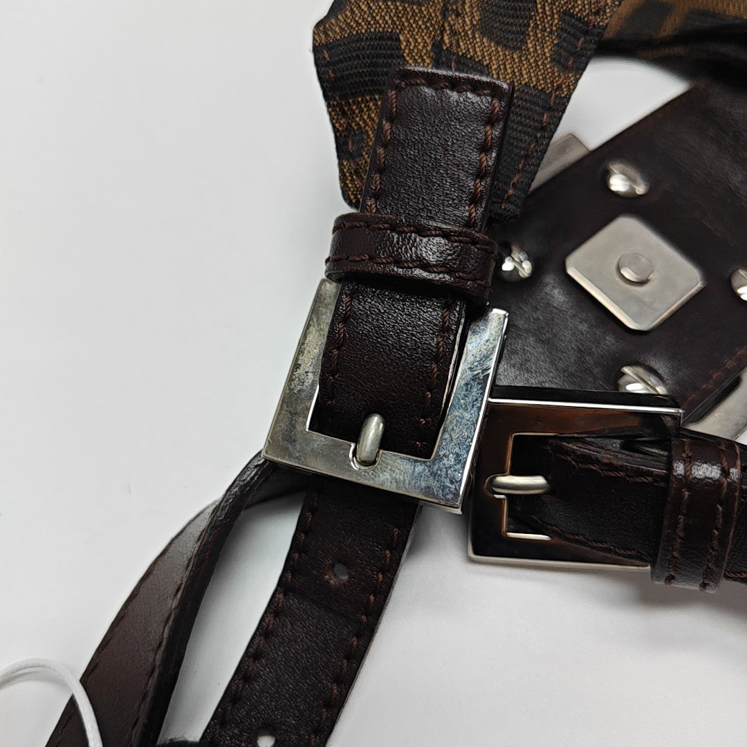 Canvas Top Handle Bag Brown