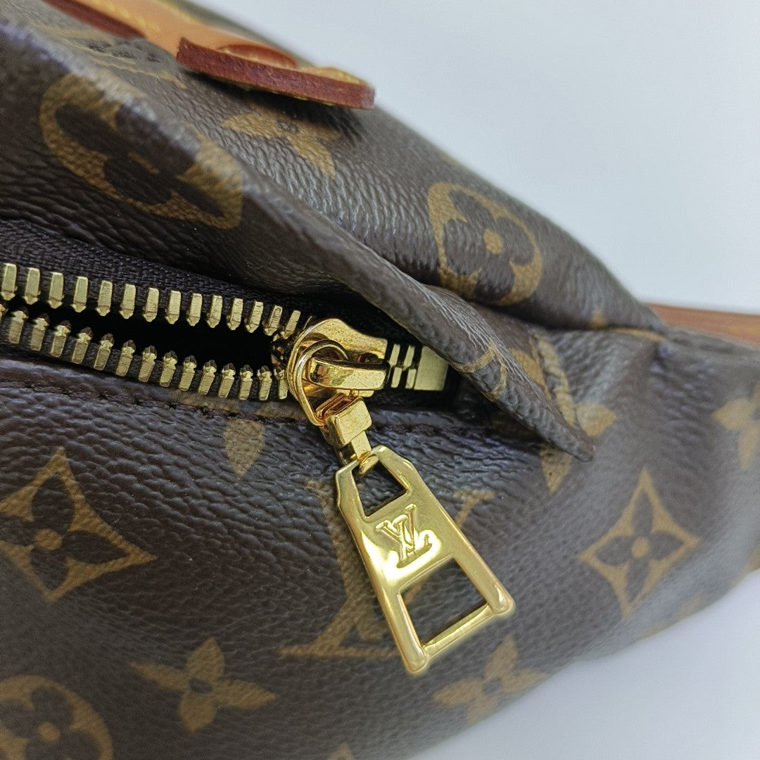 BUMBAG Monogram Coated Canvas Brown