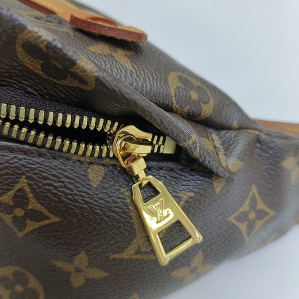 BUMBAG Monogram Coated Canvas Brown