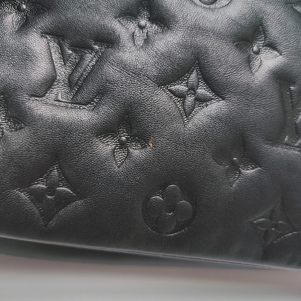 COUSSIN Monogram Lambskin Black