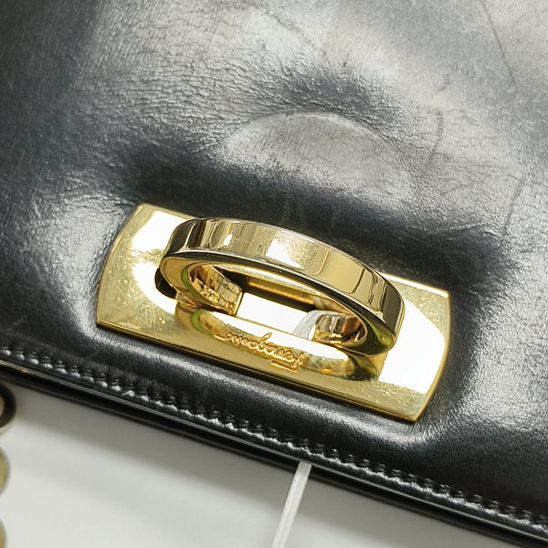 Calfskin Shoulder Bag Black