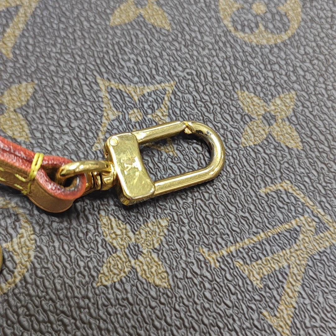 SAC PLAT Mini Monogram Coated Canvas Brown