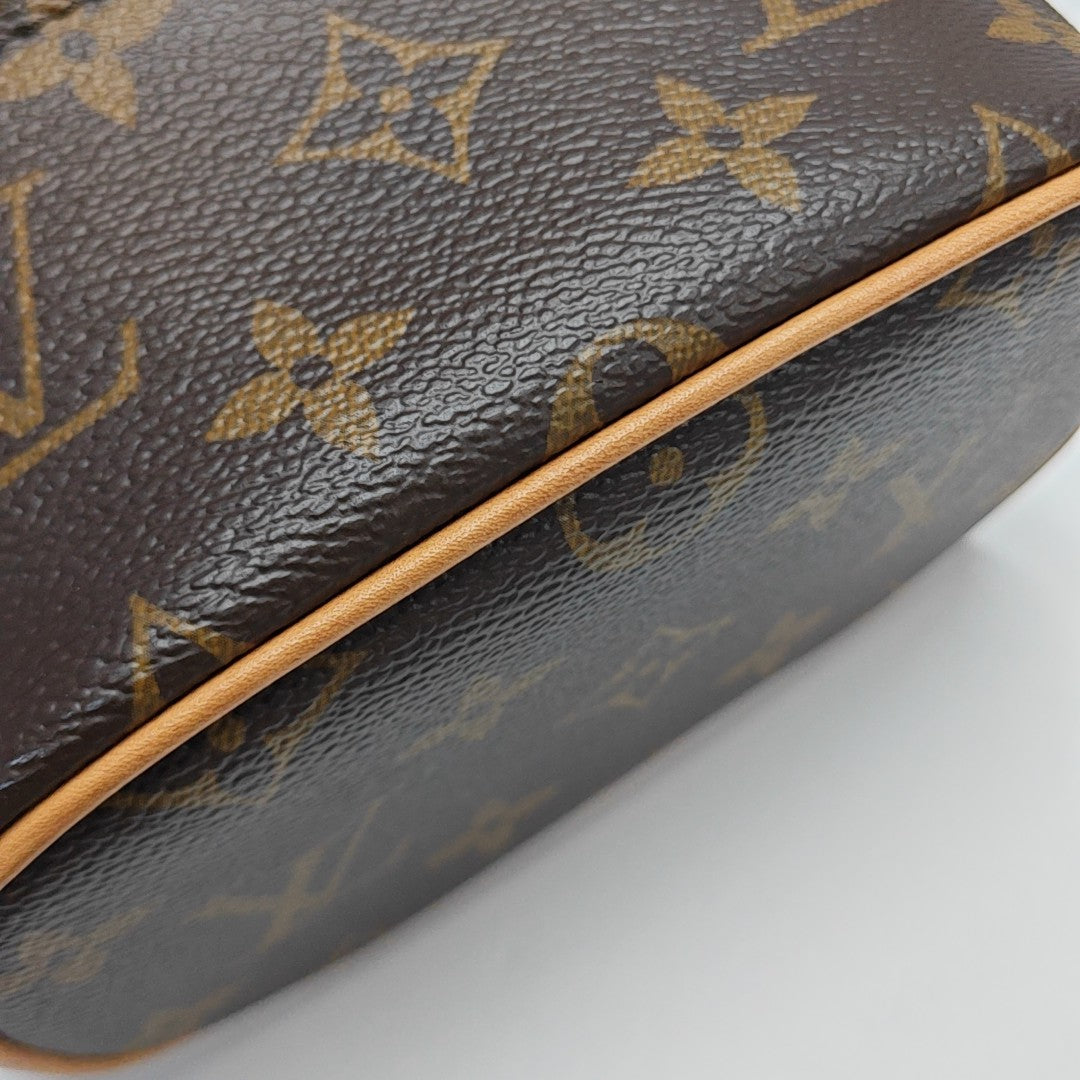 NICE Super Mini Monogram Coated Canvas Brown