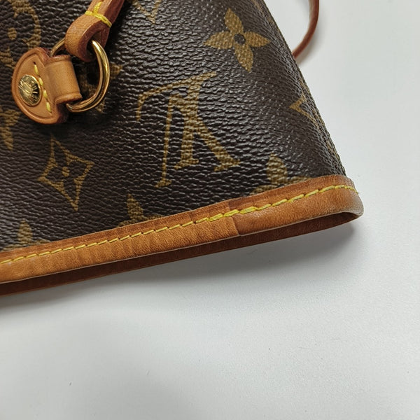 NEVERFULL MM Monogram Coated Canvas Brown